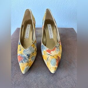 Via Spiga Multicolor Patterned Heels